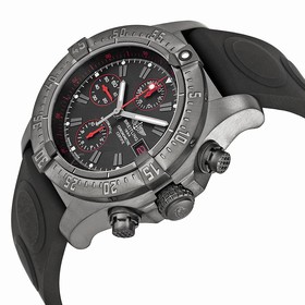 Breitling Avenger Black Dial Chronograph Rubber Men's Watch M133802C-BC73BKOR
