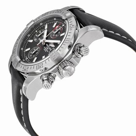 Breitling Avenger II Automatic Black Dial Black Leather Men's Watch A1338111-BC32BKLD