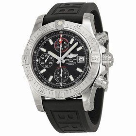 Breitling Avenger II Automatic Black Dial Black Rubber Men's Watch A1338111-BC32BKPT3