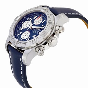 Breitling Avenger II Automatic Blue Dial Blue Leather Men's Watch A1338111-C870BLLD
