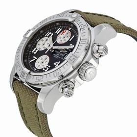 Breitling Avenger II Automatic Grey Dial Military Strap Men's WatchA1338111-F564GRFT