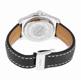 Breitling Avenger II GMT Automatic Volcano Black Dial Black Leather Men's Watch A3239011-BC34BKLD