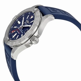 Breitling Avenger II GMT Automatic Blue Dial Blue Rubber Men's Watch A3239011-C872BLPT3