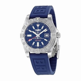 Breitling Avenger II GMT Blue Dial Blue Rubber Automatic Men's Watch A3239011-C872BLPD3