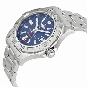 Breitling Avenger II GMT Blue Dial Stainless Steel Automatic Men's Watch A3239011-C872SS