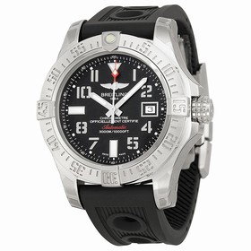 Breitling Avenger II Seawolf Automatic Black Dial Ruber Men's Watch A1733110-BC31BKOR