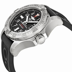 Breitling Avenger II Seawolf Automatic Black Dial Ruber Men's Watch A1733110-BC31BKOR