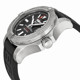 Breitling Avenger II Seawolf Black Dial Black Rubber Men's Watch A1733110-BC30