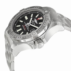 Breitling Avenger II Seawolf Black Dial Stainless Steel Men's Watch A1733110-BC30SS