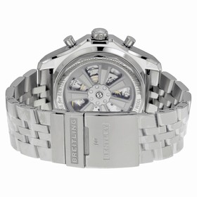 Breitling Bentley B04 GMT Chronograph Silver Dial Stainless Steel Men's Watch AB043112-G774SS