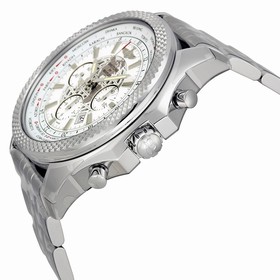 Breitling Bentley B05 Unitime Chronograph White Dial Stainless Steel Men's Watch AB0521U0-A755SS