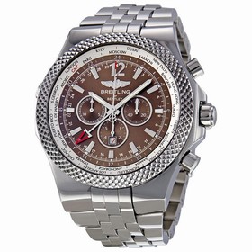 Breitling Bentley GMT Bronze Dial Stainless Steel Men's Watch A4736212-Q554SS