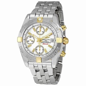 Breitling Chrono Galactic White Dial Chronograph Stainless Steel Men's Watch B13358L2-A700SS
