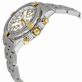 Breitling Chrono Galactic White Dial Chronograph Stainless Steel Men's Watch B13358L2-A700SS