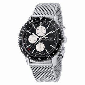 Breitling Chronoliner Black Dial Stainless Steel Automatic Men's Watch Y2431012/BE10