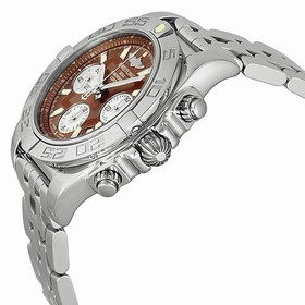 Breitling Chronomat 41 Brown Dial Stainless Steel Men's Watch AB014012-Q583SS