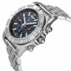 Breitling Chronomat 44 Automatic Chronograph Blue Dial Men's Watch AB011012-C789