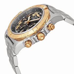 Breitling Chronomat 44 Black Dial Stainless Steel Men's Watch CB011012-B957SS
