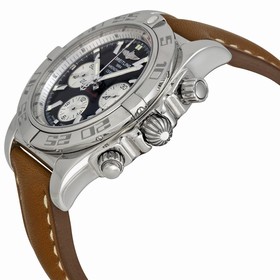 Breitling Chronomat 44 Brown Dial Chronograph Leather Automatic Men's Watch AB011012-Q575BRLT