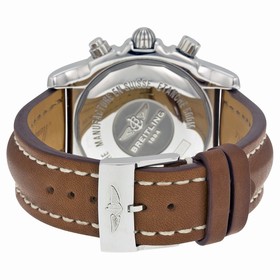 Breitling Chronomat 44 Brown Dial Chronograph Leather Automatic Men's Watch AB011012-Q575BRLT
