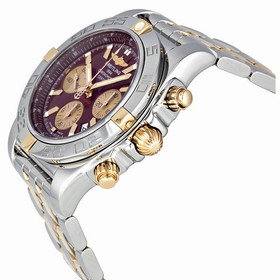 Breitling Chronomat 44 Chronograph Automatic Burgundy Dial Men's Watch IB011012-