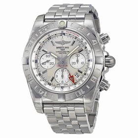 Breitling Chronomat 44 Chronograph Automatic Silver Dial Men's Watch AB042011-G745SS