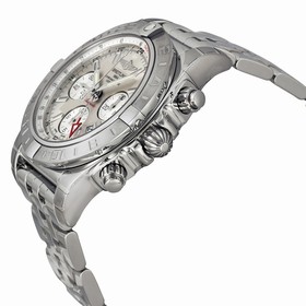 Breitling Chronomat 44 Chronograph Automatic Silver Dial Men's Watch AB042011-G745SS