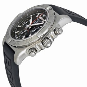 Breitling Chronomat 44 Flying Fish Chronograph Automatic Black Dial Black Rubber Men's Watch AB011010-BB08BKPD3