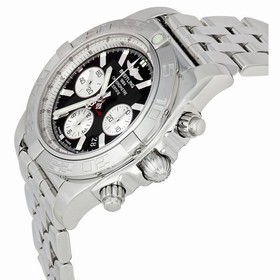 Breitling Chronomat 44 Onyx Black Dial Chronograph Men's Watch AB011011-B967SS