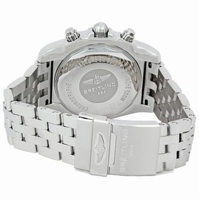 Breitling Chronomat 44 Onyx Black Dial Chronograph Men's Watch AB011011-B967SS