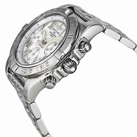 Breitling Chronomat 44 Silver Dial Men's Watch AB011012-A690SS