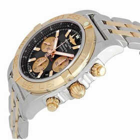 Breitling Chronomat B01 Black Dial Two Tone Men's Watch CB011012-B968TT