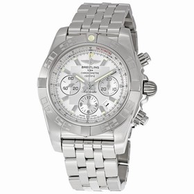 Breitling Chronomat B01 Silver Dial Chronograph Men's Watch AB011011-G684SS