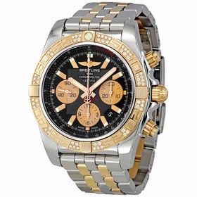 Breitling Chronomat Black Dial Automatic Two-tone Men's Watch CB0110AA/B968