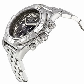 Breitling Chronomat Black Stainless Steel Automatic Men's Watch AB011012-B956SS