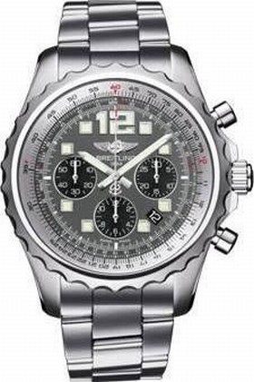 Breitling Chronospace Automatic Chronograph Tungsten Gray Dial Stainless Steel Men's Watch A2336035-F555PSS