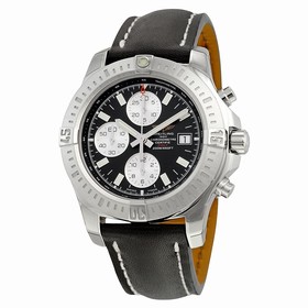 Breitling Colt Chronograph Automatic Black Dial Black Leather Men's Watch A1338811-BD83BKLD
