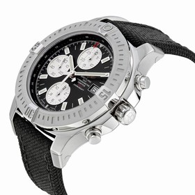 Breitling Colt Chronograph Automatic Black Dial Military Strap Men's Watch A1338811-BD83BKFT