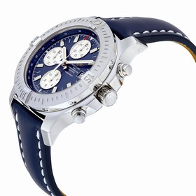 Breitling Colt Chronograph Automatic Blue Dial Blue Leather Men's Watch A1338811-C914BLLD