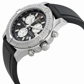 Breitling Colt Chronograph Black Dial Black Rubber Men's Watch A7338811-BD43