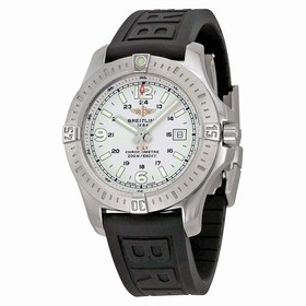 Breitling Colt Stratus Silver Dial Black Rubber Men's Watch A7438811-G792BKPD3