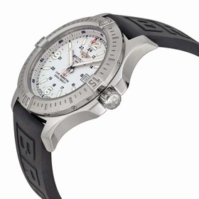 Breitling Colt Stratus Silver Dial Black Rubber Men's Watch A7438811-G792BKPD3