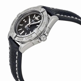Breitling Galactic 32 Black Dial Lizard Leather Ladies Watch A71356L2-BA10BKZT