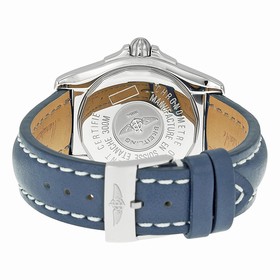Breitling Galatic 41 Blue Dial Blue Leather Men's Watch A49350L2-C806BLLT
