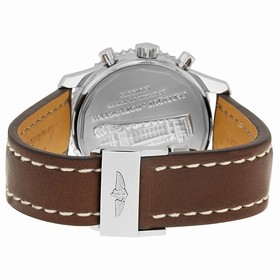 Breitling Montbrillant Automatic Silver Dial Brown Leather Men's Watch AB013012-G709BRLD