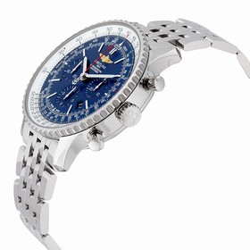 Breitling Navitimer 01 46MM Chronograph Aurora Blue Dial Men's Watch AB012721-C889SS
