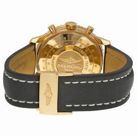 Breitling Navitimer 01 Chronograph Black Dial Black Leather Men's Watch RB012012-BA49BKLD