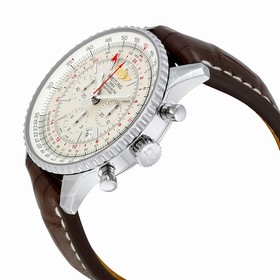 Breitling Navitimer GMT Silver Dial Automatic Men's Watch AB044121-G783BRCT