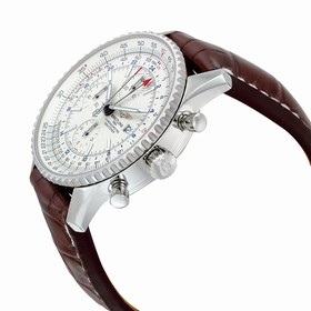 Breitling Navitimer World Automatic Silver Dial Men's Watch A2432212-G571BRCT