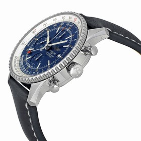 Breitling Navitimer World Blue Dial Chronograph Men's Watch A2432212-C651BKLT